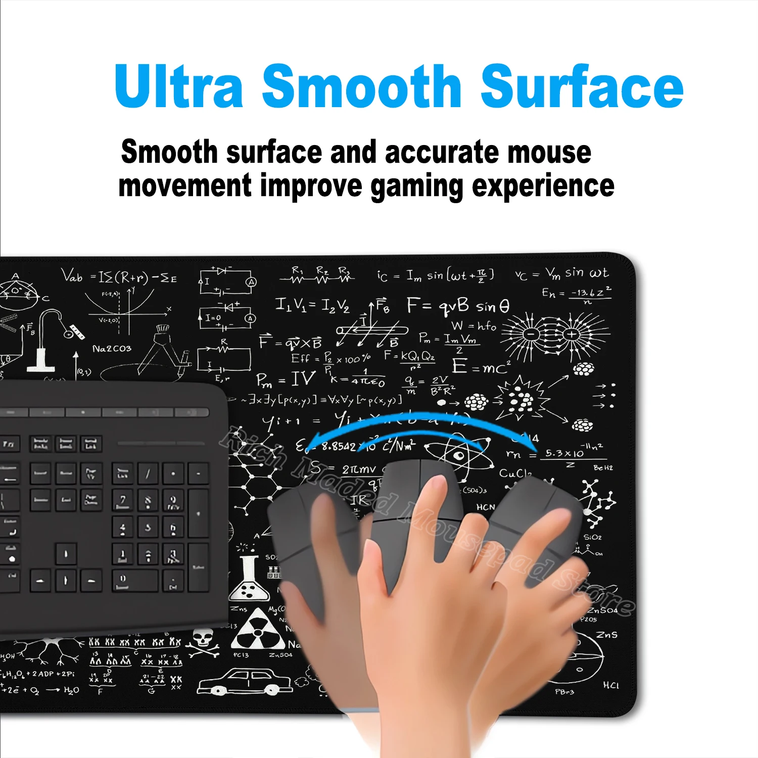 Equation Large Mouse Pad Pc Gamer Math Chemistry Physics Objects Deskmat Gaming Accessories Teclado Mat Office Laptop Mousepad