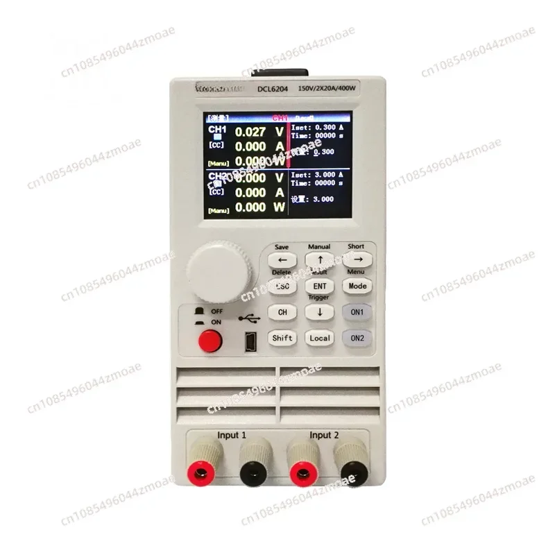 RS232 Communication, DC Electronic Load DCL6104 Single Pass / Dual Channel 400W LED Drive Battery Capacity Load Tester