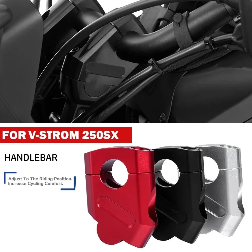 

For V-STROM 250SX 2024 vstrom 250 sx 2023 2024 Handlebar Riser Extension Adapter Lift Handle Booster Motorcycle Accessories