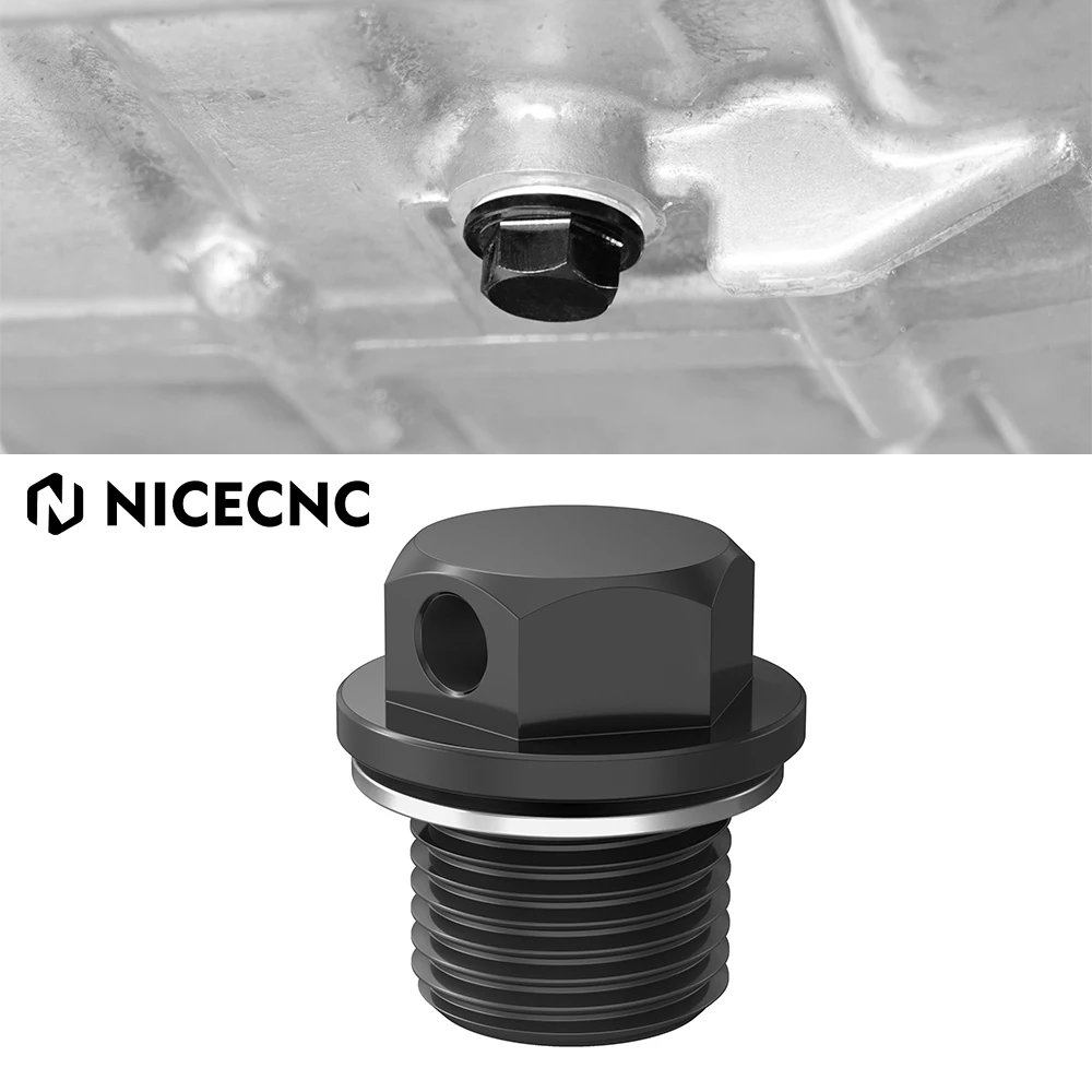 

NICECNC For Suzuki DR650S DR650SE 1996-2024 Motorcycle Magnetic Oil Drain Plug Bolt DR 650 S/SE 1996-2024 2023 2022 2021 2020