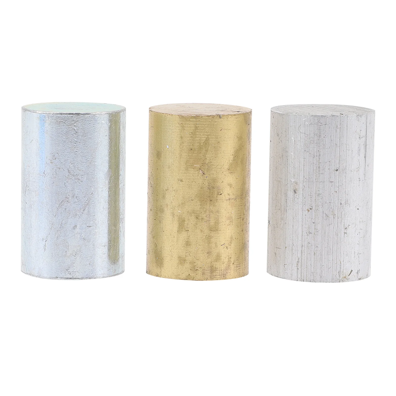 1Set Physics Density Body Metal Cylinder Kit Aluminum Copper Iron Cylinders for Density Analysis Specific Gravity Science