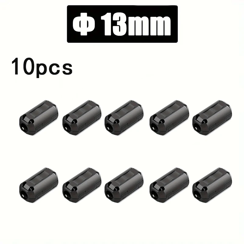 6/10PC Snap Magnetische Ring Ferrit Filter Für Kabel Schild Abnehmbare EMC Innendurchmesser 5mm 7mm 9mm 11mm 13MM Entmagnetisierung Filter – Detail 10
