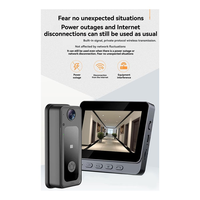 Y43A-Tuya HD Night Vision 4.3In LPS-Screen Wireless Video Doorbell Camera Intercom Smart Security Visual Doorbell