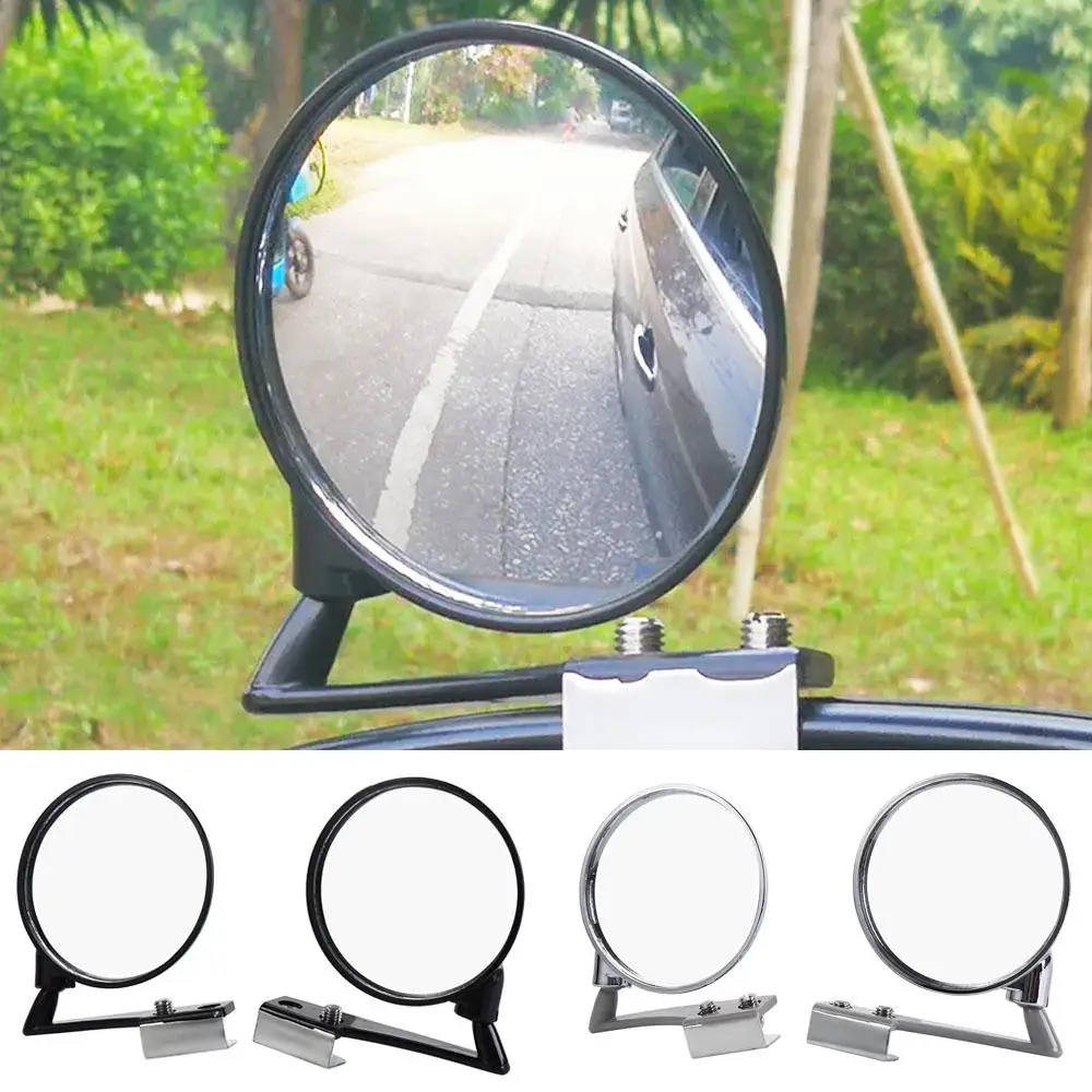 360 Degree Rotation Car Front Wheel Blind Zone Mirror Wide Angle Rearview Mirror Dead Zone Auxiliary Mirror Left and Right