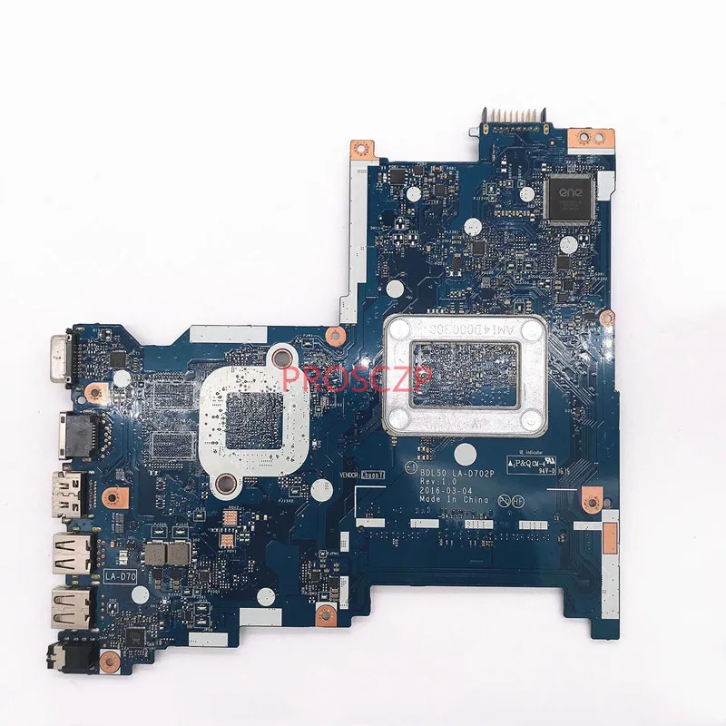 858585-001 858585-601 High Quality For 250 G5 15-AY Laptop Motherboard LA-D702P Mainboard With SR2KN N3060 CPU 100% Working Well