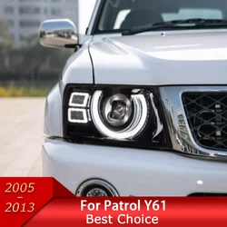 Auto Verlichting Voor Patrol Y61 2005-2022 Led Auto Koplampen Montage Upgrade Defender Stijl Ontwerp Bifocale Lens Exterieur Accessoires