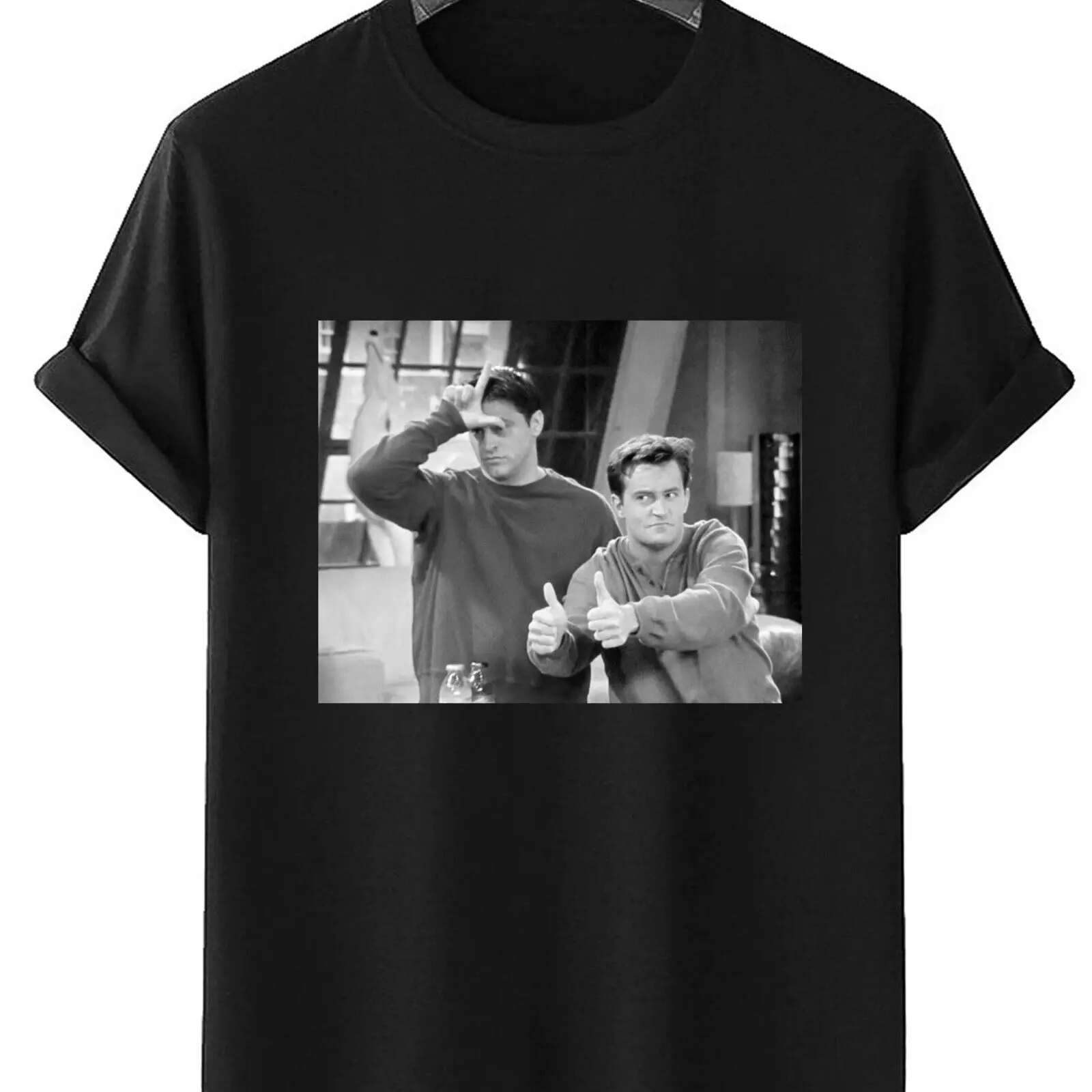 

Friends Sitcom 1994 Chandler Bing and Joey Tribbiani Friend Meme Unisex T-shirt