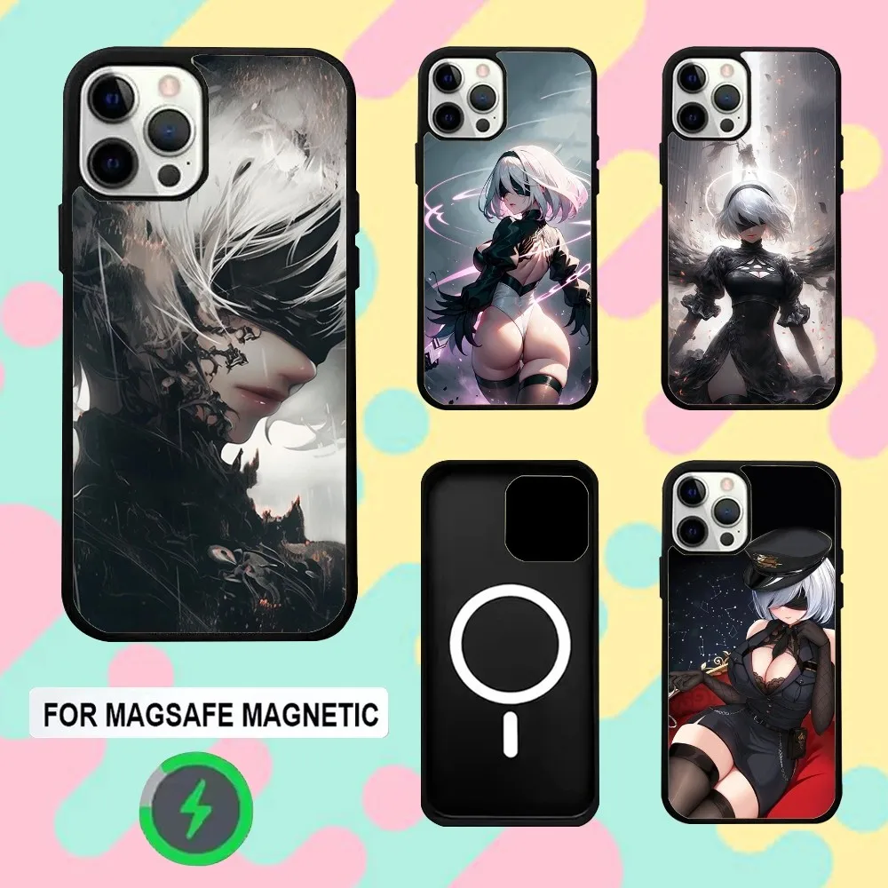 

Game Nier Automata Phone Case For iPhone 16e,16,15,14,13,12,11,Plus,Pro,Max,Mini Magsafe Magnetic Wireless Charging