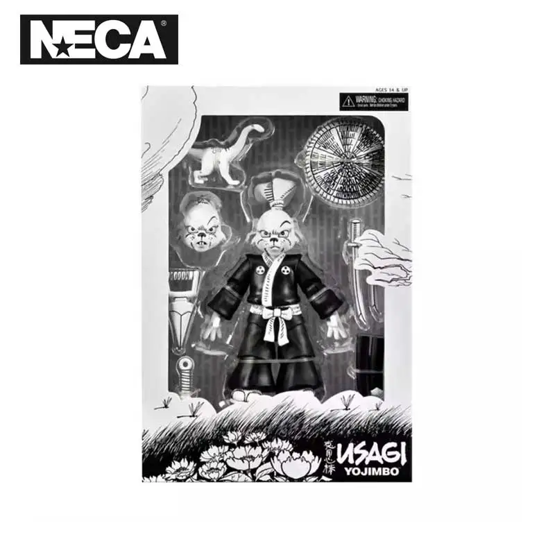 

Neca 54306 Toys Teenage Mutant Ninja Turtles Usagi Yojimbo Black & White 18 cm Action Figure Gift Original Doll Collection Model