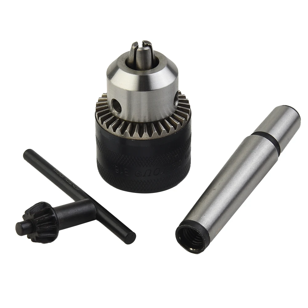 For Morse taper drill chuck tool kit that accommodates a range of drill sizes; Includes all necessary components