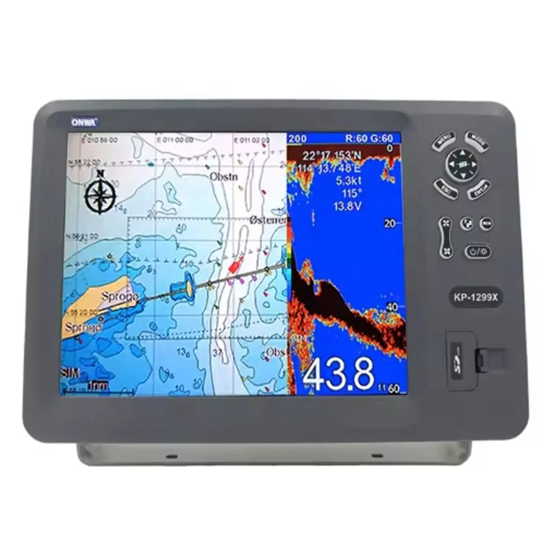 

STLFONWA KP-1299X 5-in-1 Marine GPS Chart Plotter + Class B AIS Transponder + +marine Radar Function For Sale