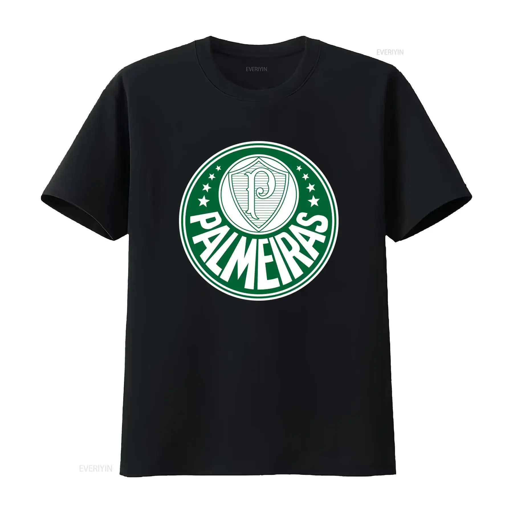 Camiseta de la Sociedade Esportiva Palmeiras Futebol Brasil con estampado vintage, estilo lavado, versátil, gráfico, streetwear para hombre