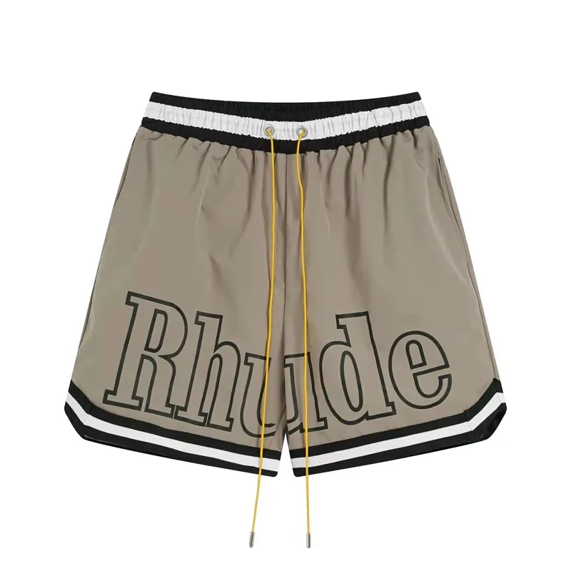 

American Streetwear Multiple Colors Rhude Casual Shorts Breathable Loose Sports Shorts