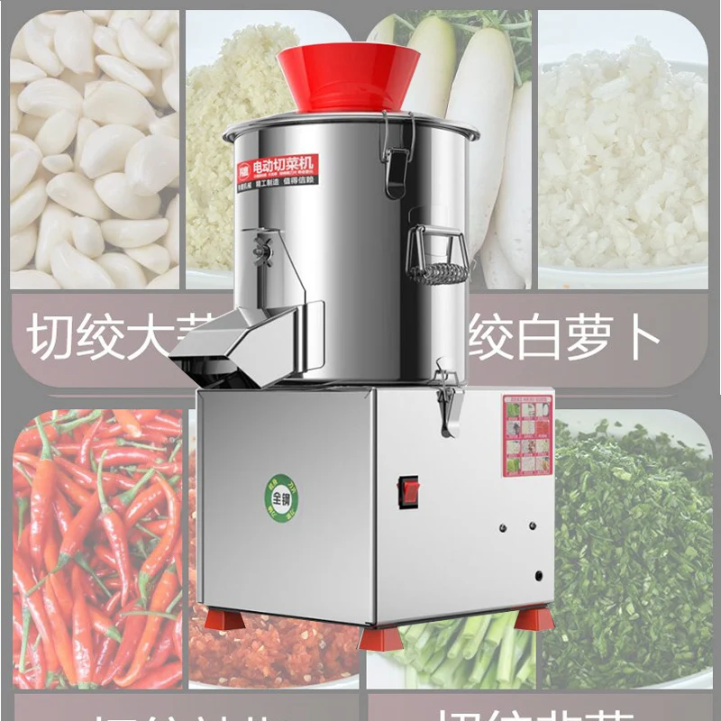 Vegetable Cutter Machine Electric Potato Carrot Ginger Chili Cutting Section Scallion Leek Shred Vegetable Cutting Machine