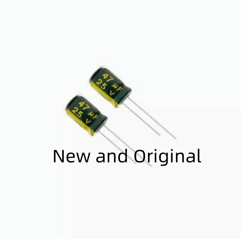 25V47UF high-frequency low resistance long-life high-temperature resistant electrolytic capacitor specification 5X7