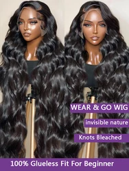 Perruque Lace Front Wig Body Wave naturelle, cheveux humains, sans colle, ultraviolets, pre-plucked, avec baby hair, 13x4, 13x6, prêt à porter, liquimanquer, en vente