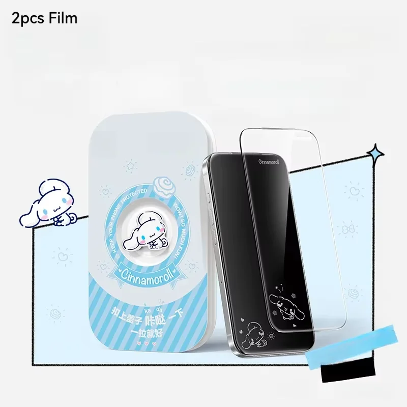 Cartoon Onzichtbare Schermbeschermer voor iPhone 17 Pro Max Air 17e 16 15 14 13 Gehard Glas Anti-Val Eenvoudige Installatie Folie