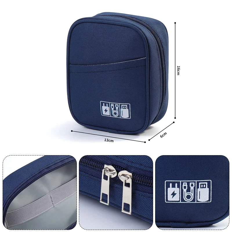 Nieuwe Reisdatakabel Organizer Tas Waterdichte USB Power Bank Oortelefoon Opbergtas Draagbare Digitale Accessoires Opbergtas ﻿