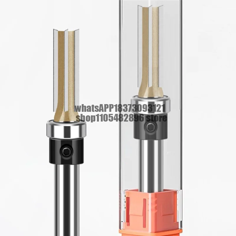 Three-blade straight knife tungsten steel alloy cutter head opening box woodworking slotting knife 6mm cutter head