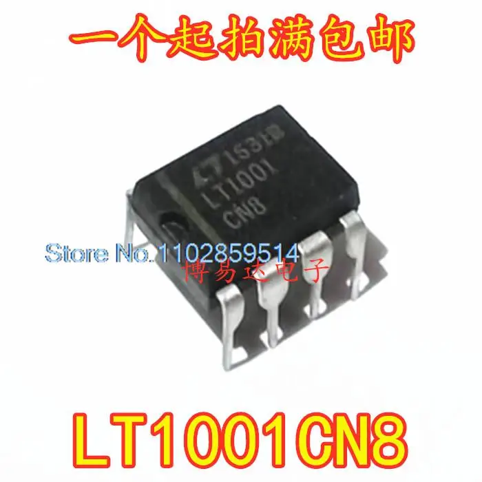 5 pz/lotto LT1001CN8 LT1001 DIP8