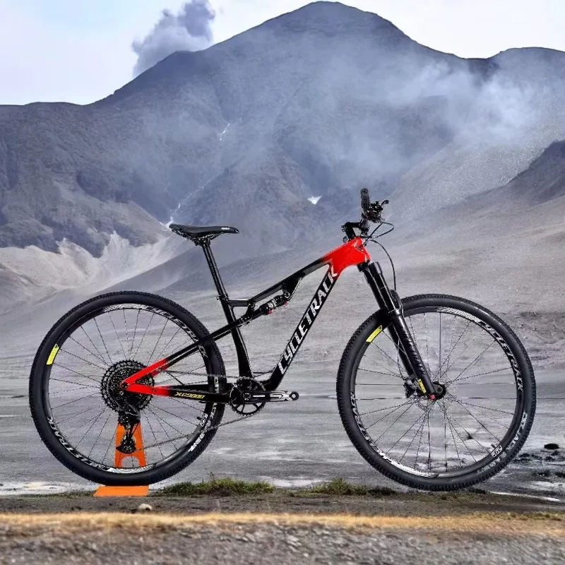 Dual Full Suspension Carbon MTB Bicycle XC 29 Inch Mountain Bike