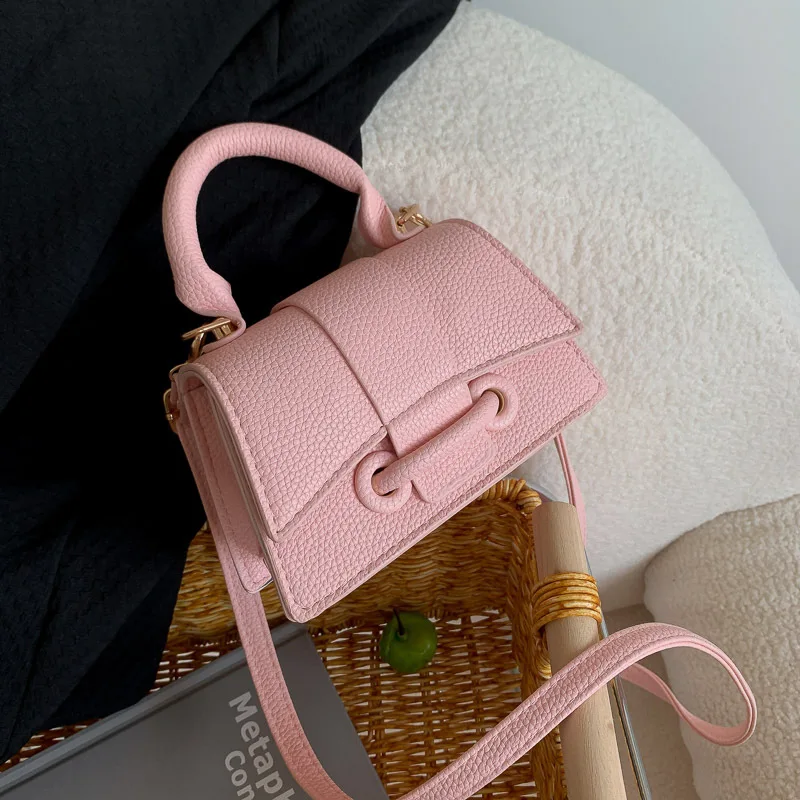 

Stylish Women Textured Mini Handbag with Top Handle Bag, Convertible Crossbody Purse for Casual Shoulder Bags Daily Party Use