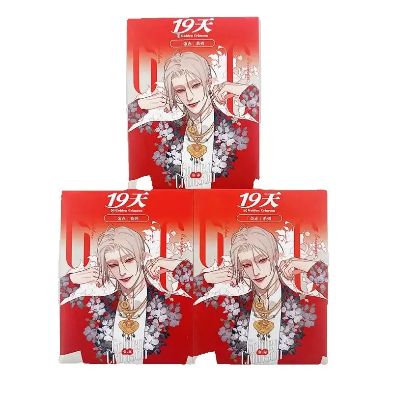 New Manga 19 Days Golden Crimson Series Acrylic Card Mo Guanshan, He Tian Characters Transparent Cards Fans Collection Gift image 5