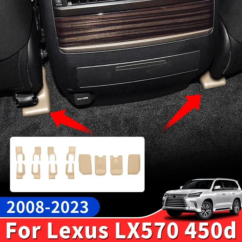 For Lexus LX570 450d 2008-2023  Interior upgraded Accessories Seat Track Protective Cover Seat Guide Rail Front and Rear Covers