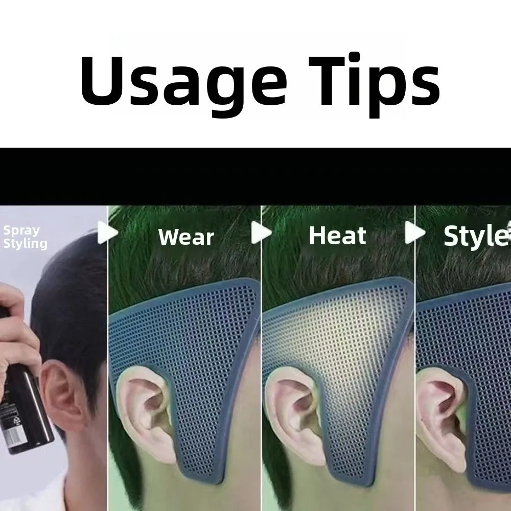 

Anti-warping Sideburns Hair Clip Smooth Sideburns Waterproof Down Perm Device Styling Tool Easy to Use