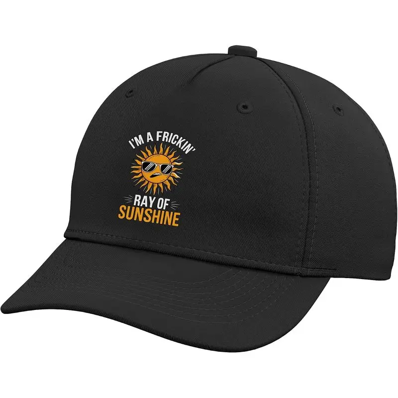 Funny Sarcastic I'm A Frickin' Ray of Sunshine Sarcasm Sun Adjustable Baseball Hat