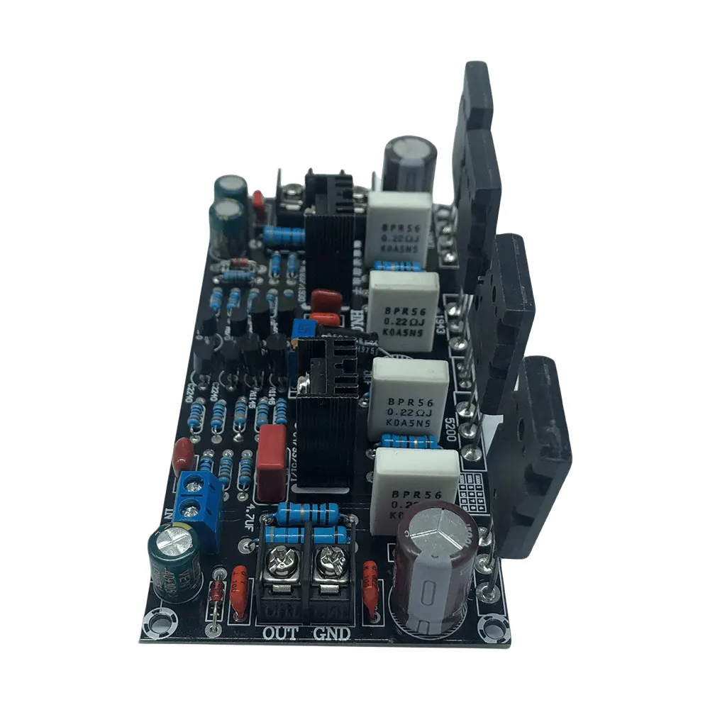 Single Channel Amplifier Board 1943+5200 Mono HIFI Audio Amplifier Finished Board 200W for Speaker Electronic DIY Kit