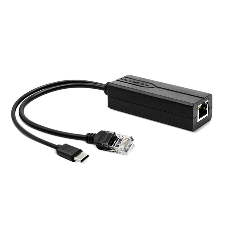 USB C POE Splitter PoE Separator 48V To 5V Converters For Networking Accessories