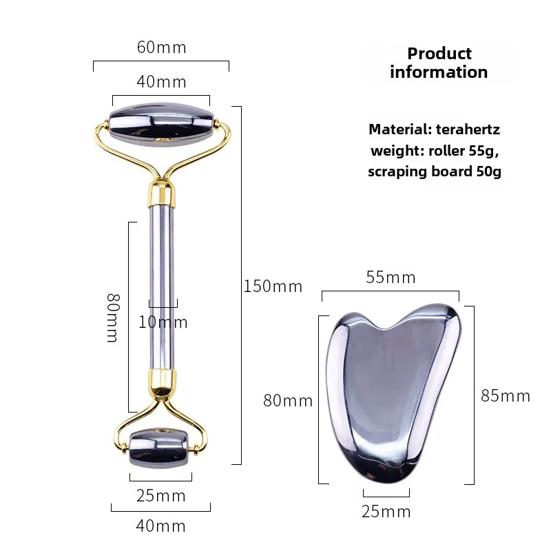 ผงหยกคริสตัลขูดบอร์ดคริสตัล double-HEAD Roller เครื่องนวดความงาม,โรงงานขายตรงหยกขูดชุดบอร์ด