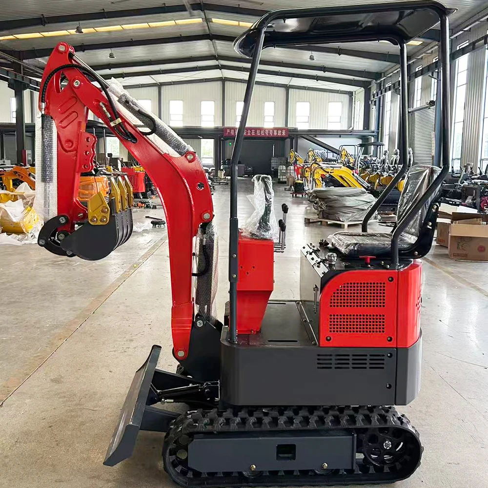 Home Use 1.2 Ton Mini Excavator Crawler Digger CE EPA Customized Heavy Duty Construction Earthmoving Machine