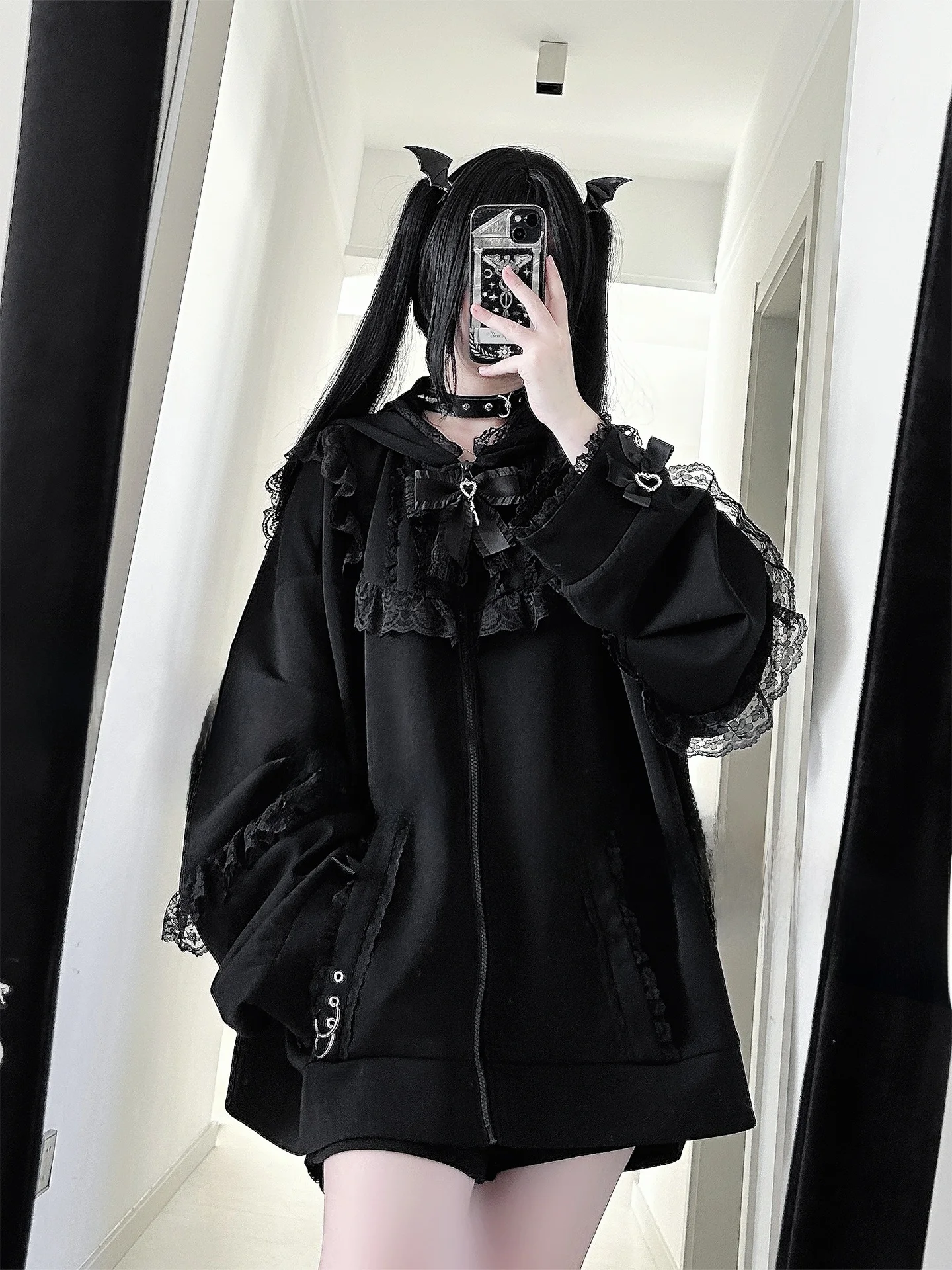 

Свободная толстовка с кроличьими ушками, дизайн k Purple Bla для женщин, повседневная уличная одежда, полиэфирная ткань, дышащая, ветрозащитная