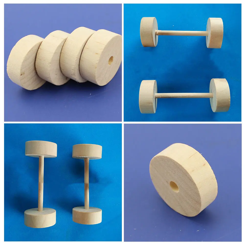

50pcs 30x10mm Round Wood Chips DIY Craft Wheels Unfinished Wooden Beads Blank Discs For Sewing Accessories Painting Writing