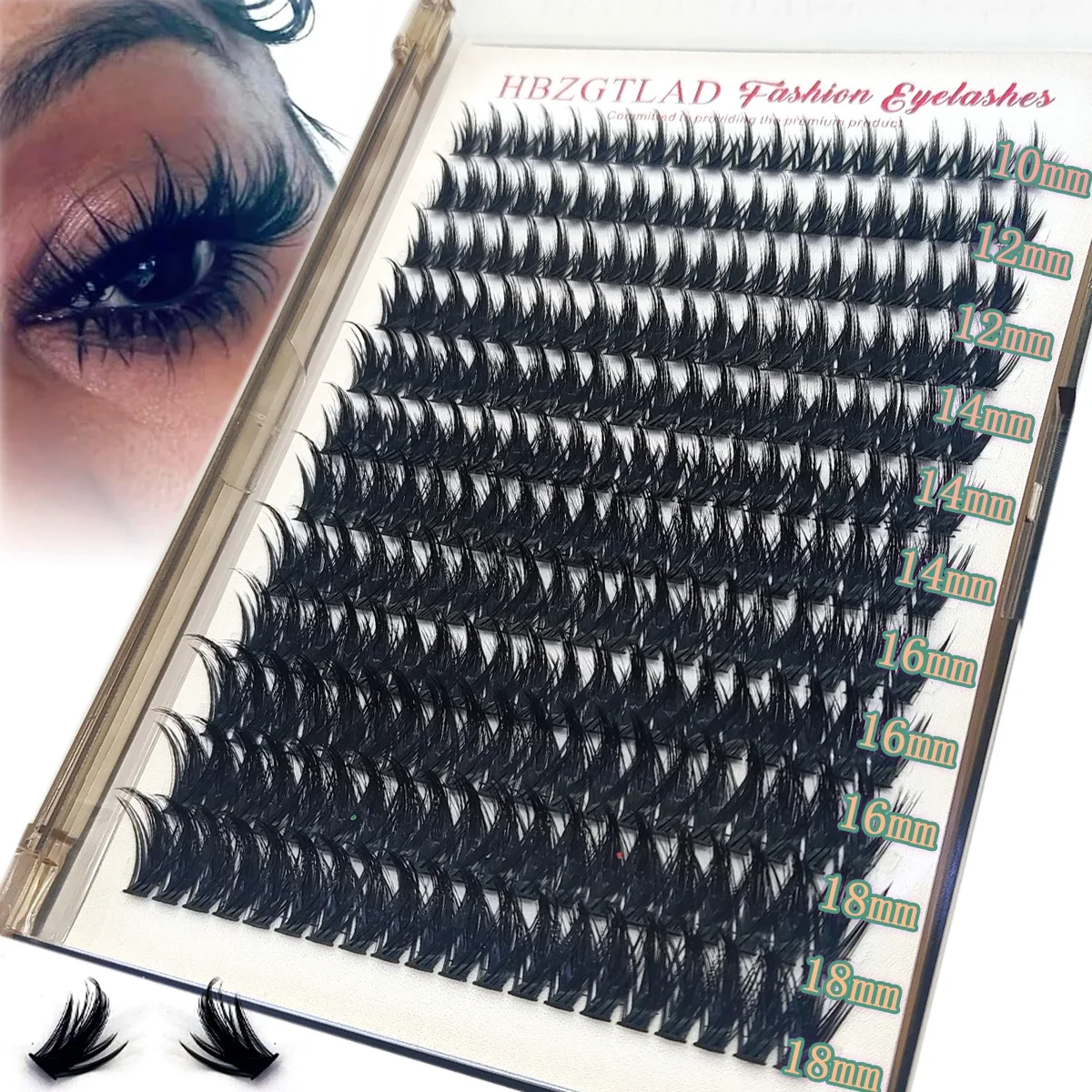 AMSDCN Spike Wimpern-Büschel, Wispy Cluster Wimpernverlängerungen, Nerzstreifen für untere Wimpern, Feenhaar-Kombinationen, Wimpernbüschel