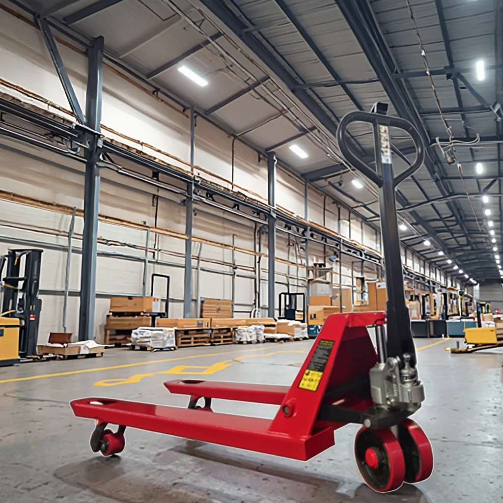 Customized 3-ton hydraulic portable jack manual forklift loading and unloading equipment, customized size