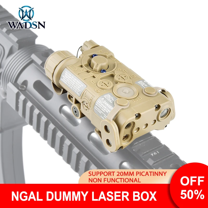 WADSN Airsoft L3 NGAL Aiming Laser Plastic Dummy MAWL DBAL PEQ Laser Battery Box Picatinny Rail Hunting Accessories NO Function