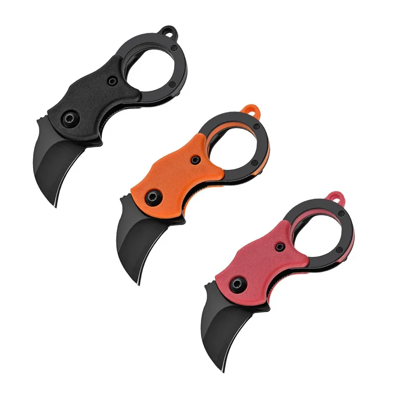 Mini Fox Knife  Eagle Claw Knife Toothpick Blade Outdoor EDC Portable Tool Sharp Small Folding Knife Necklace Keyknife