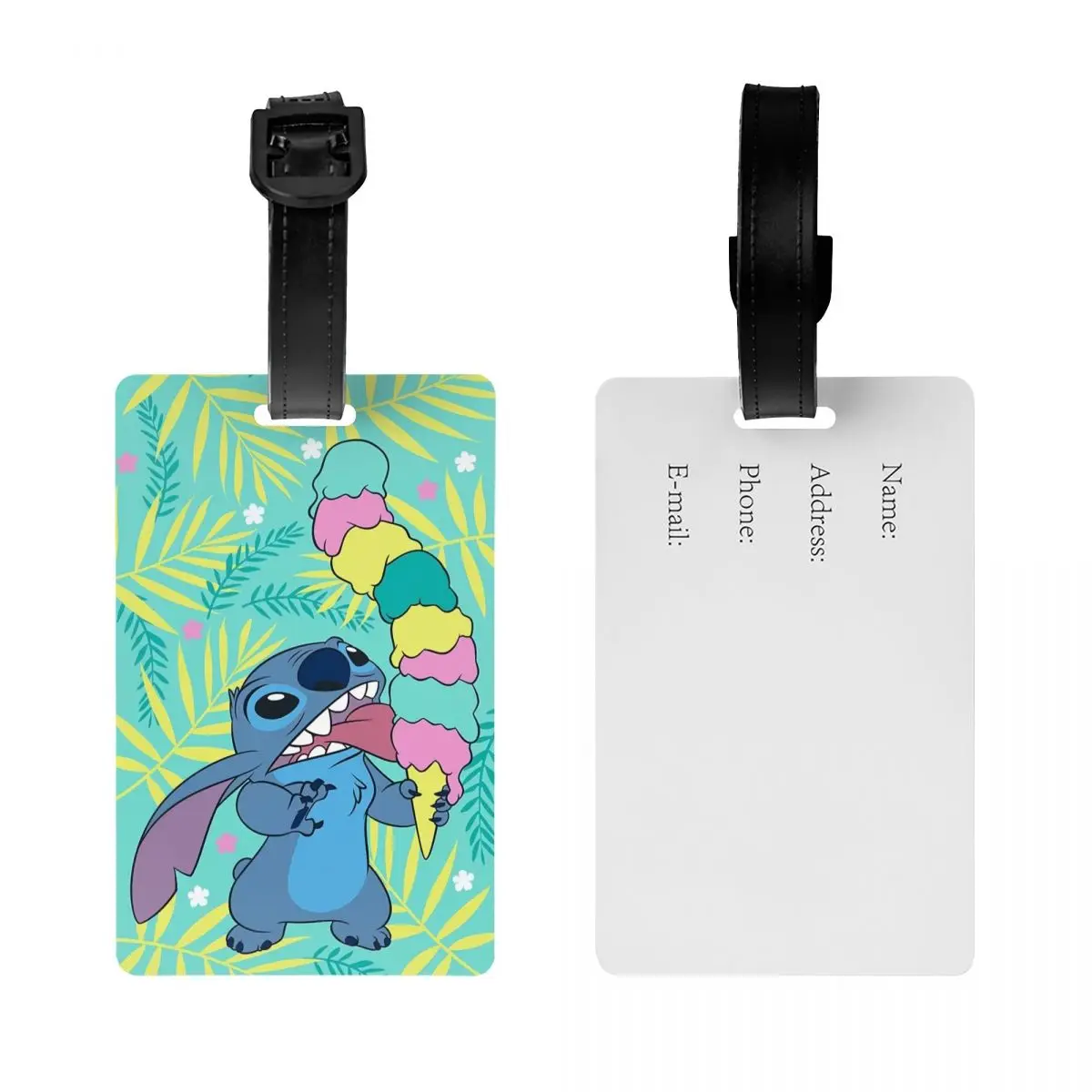 Custom Stitch Luggage Tags for Travel Suitcase Privacy Cover Name ID Card