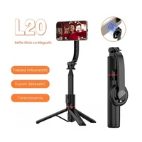 L20 Magnetic Tripod and Selfie Stick 1045mm Extendable Portable Handheld Mobile Phone Bracket for Selfies Video Recording Vlog