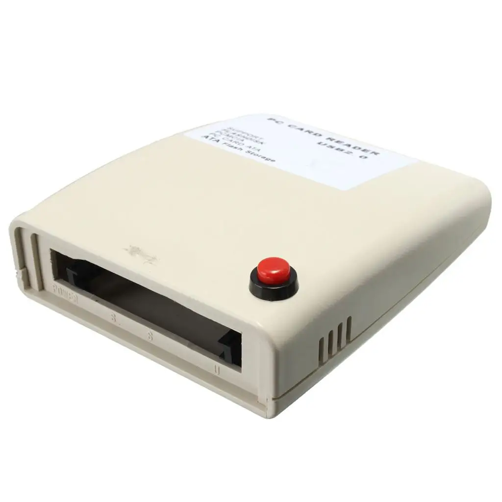 ATA Memory Card Reader Adapter USB 2.0 Plastic Converter for PCMCIA Flash Disk PC Windows Support