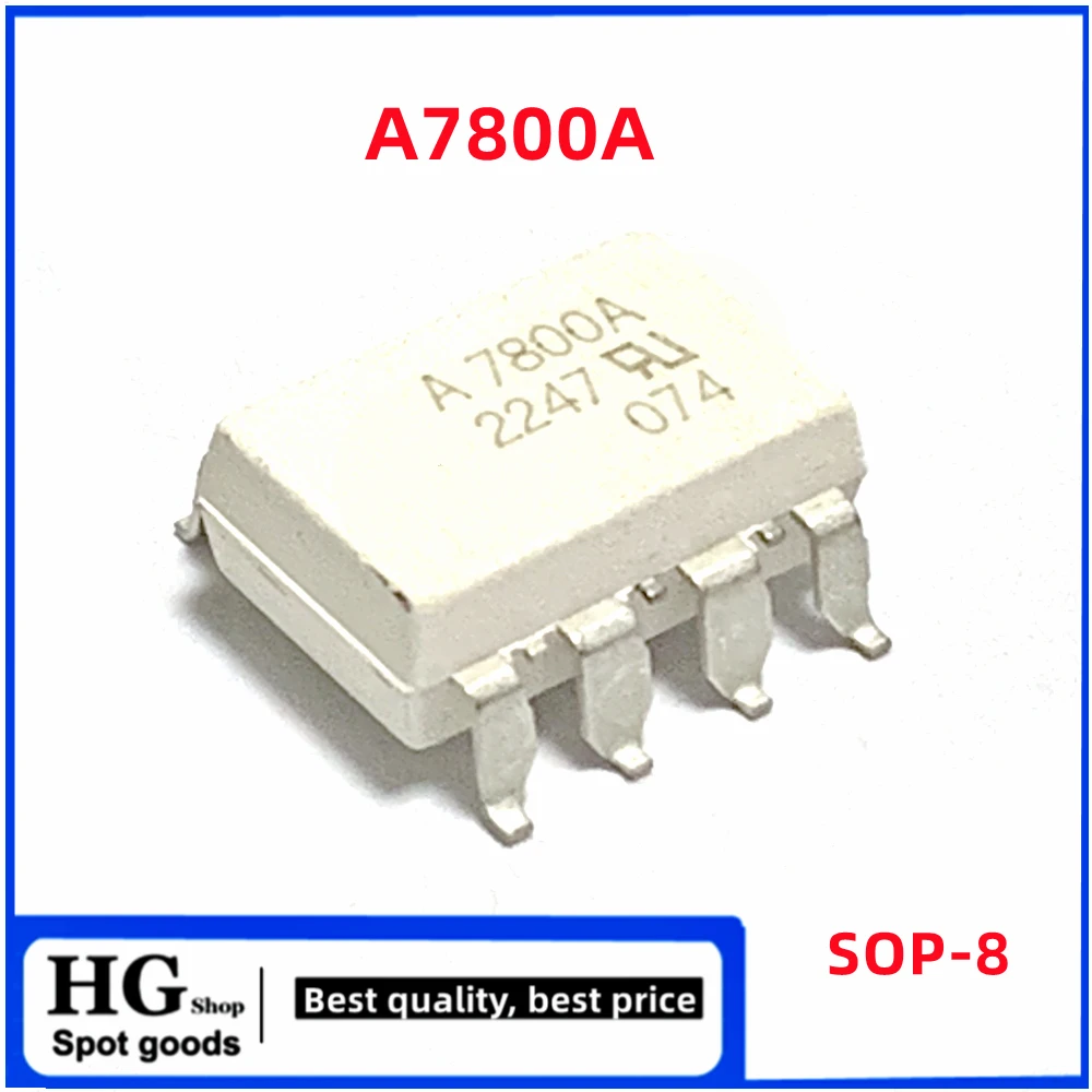 

10PCS/Lot A7800 A7800A HCPL-7800 SOP-8 Precision Isolation amplifier photocoupler IC Best quality