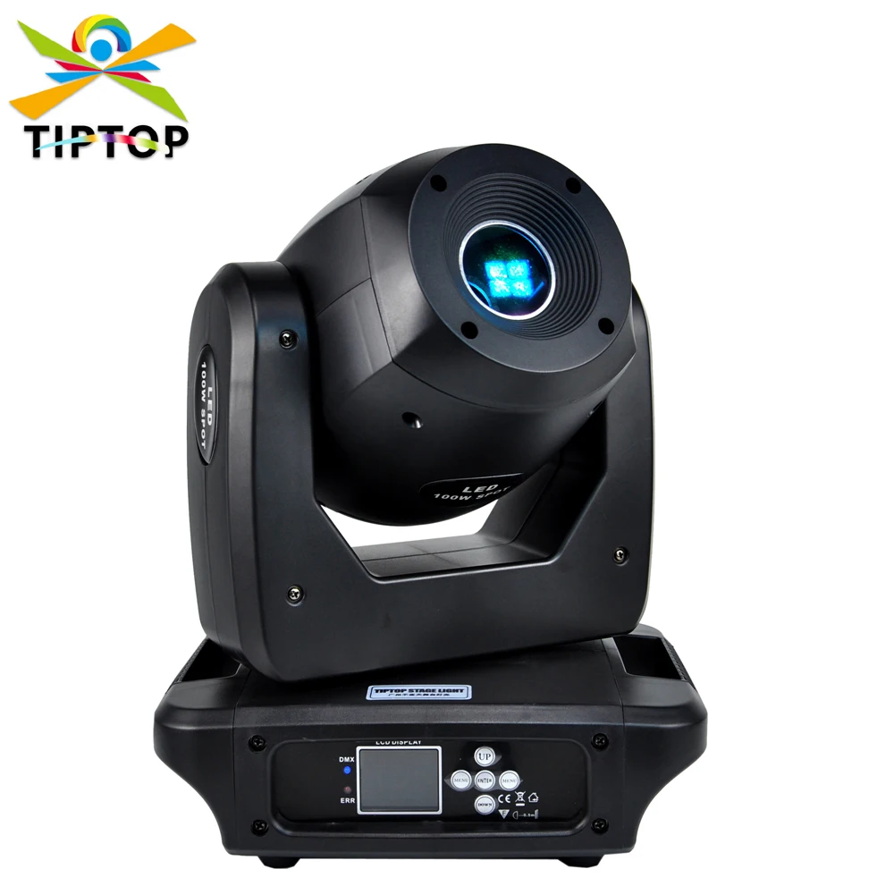 tiptop ponto de luz led para iluminacao de palco festa disco 14 canais ce rohs rdm endereco dmx 100w 01