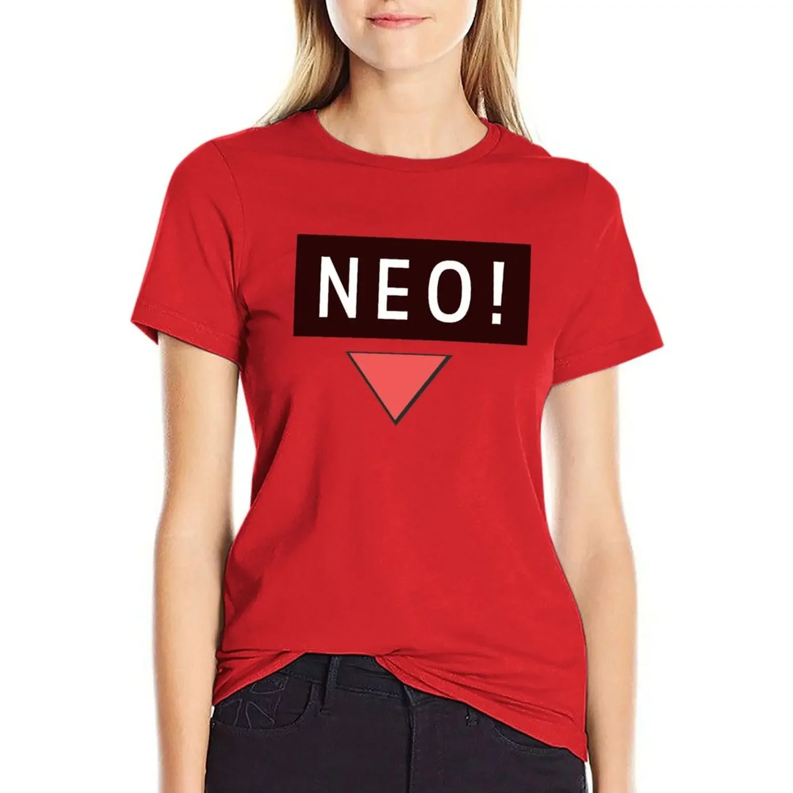 NEO! - Mango Tag T-shirt aesthetic clothes Short sleeve tee Women's summer blouses 2024