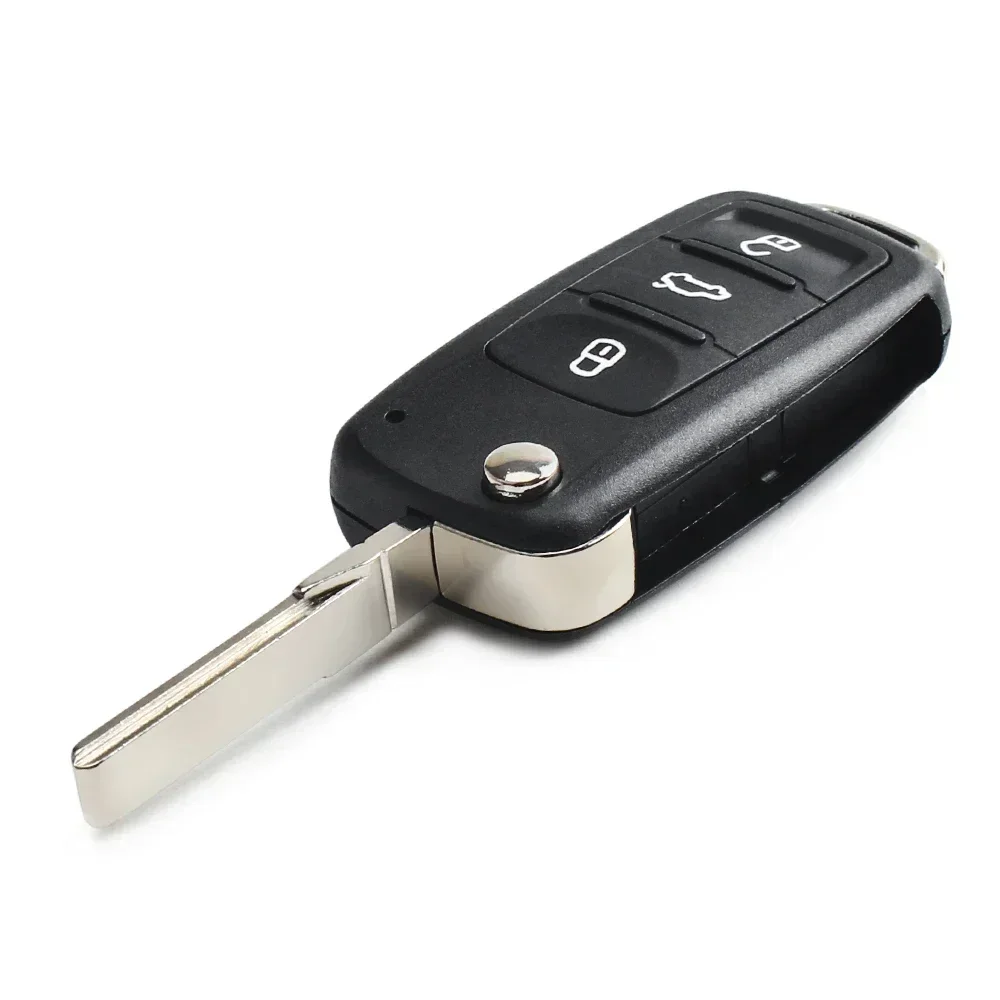 KEYYOU Mit Schneiden Service 5K0837202AD 434Mhz ID48 Für VW Volkswagen Caddy Eos Golf Jetta Polo Touran Passat Fernbedienung Auto schlüssel