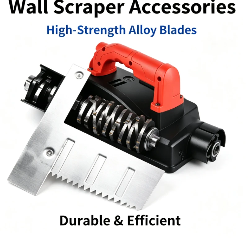 Electric Wall Planer With Dual Handles And Dust Collection System For Concrete Surface Renovation