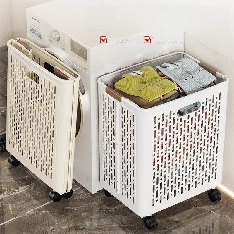 

Large Capaci Dir Clothes Hamper Batoom Home Use Foldable Laundry Basket Storage Basket for Clothes Pure Color Japanese ...