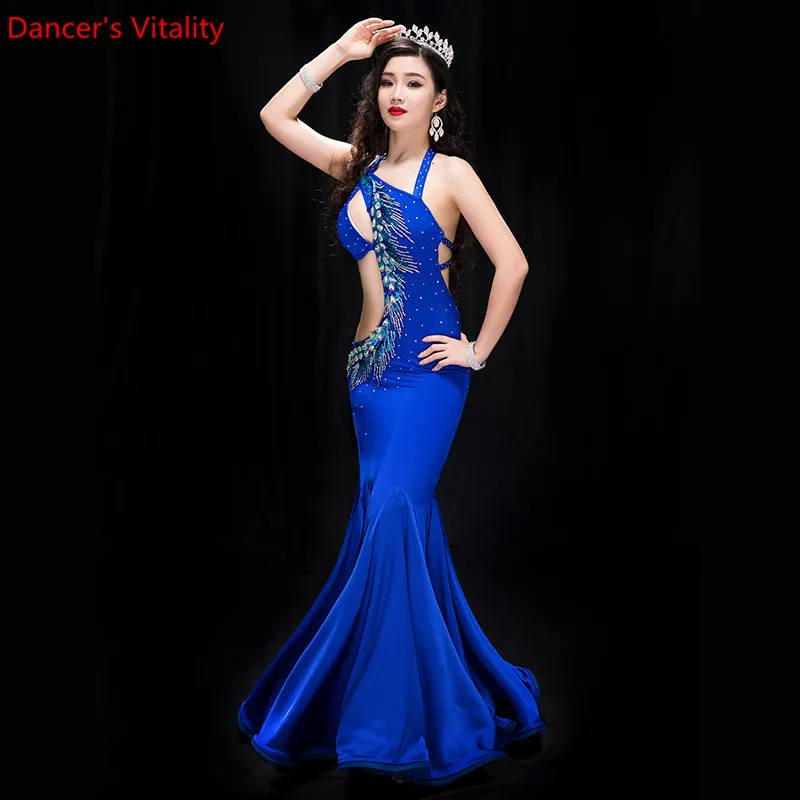 New Performance Belly Dance Elegant Diamond dress Girl Dress Dresses Belly Dancing Belly Dance Costumes Dance Costume